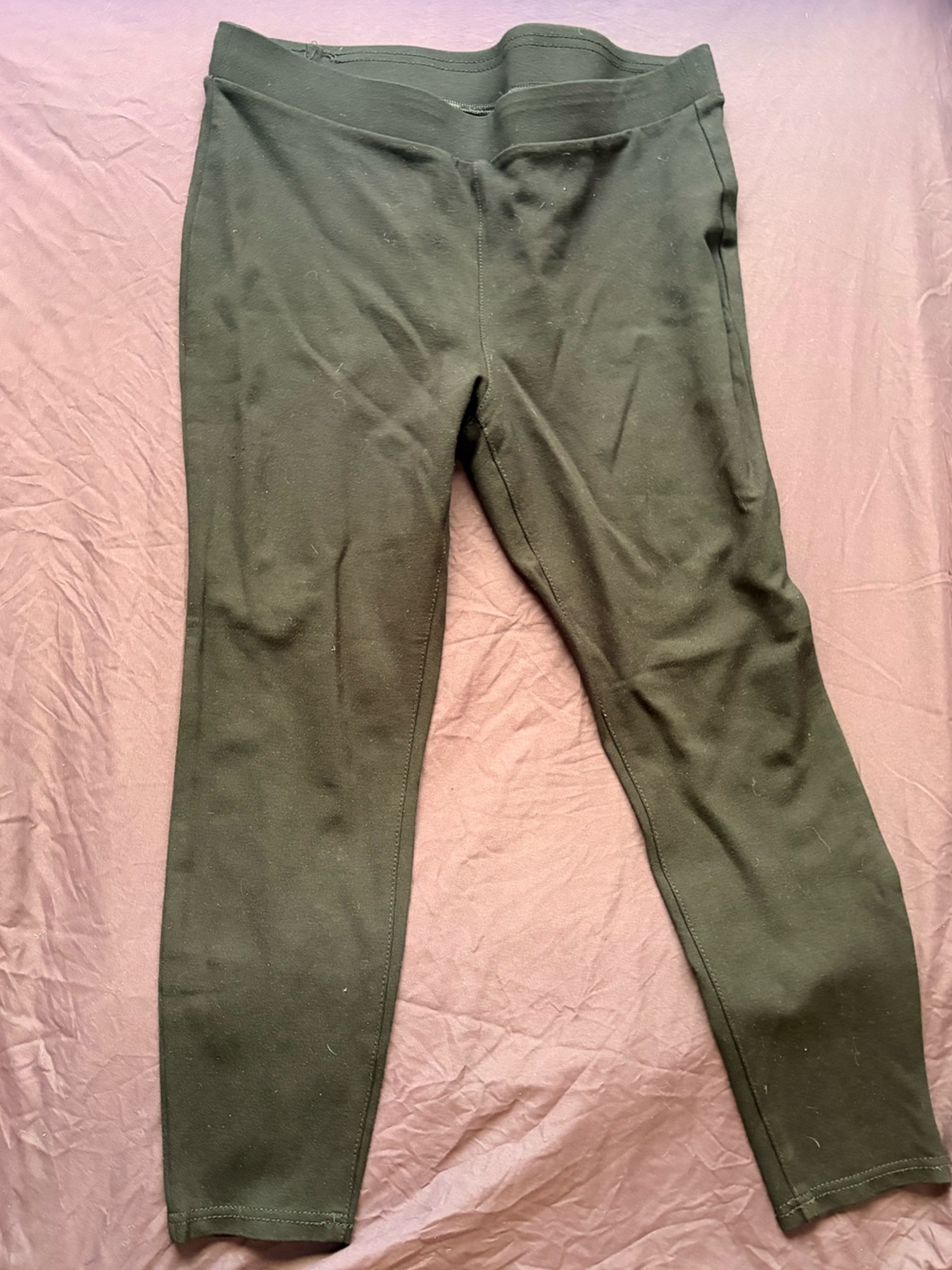 a.n.a. Black Pull On Leggings Petite Large PL Stretch Pant